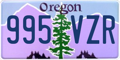 OR license plate 995VZR