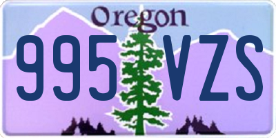 OR license plate 995VZS