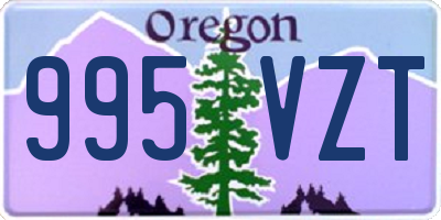 OR license plate 995VZT