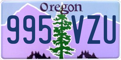 OR license plate 995VZU
