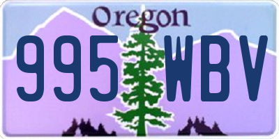 OR license plate 995WBV