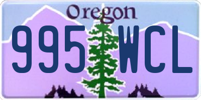 OR license plate 995WCL