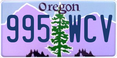 OR license plate 995WCV