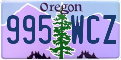 OR license plate 995WCZ