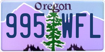 OR license plate 995WFL
