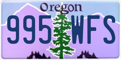 OR license plate 995WFS