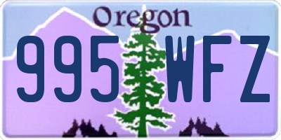 OR license plate 995WFZ