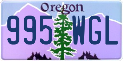 OR license plate 995WGL