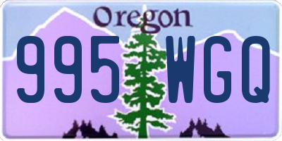 OR license plate 995WGQ