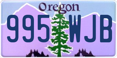 OR license plate 995WJB