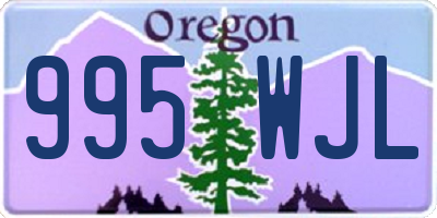OR license plate 995WJL