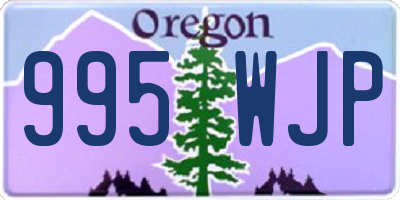 OR license plate 995WJP