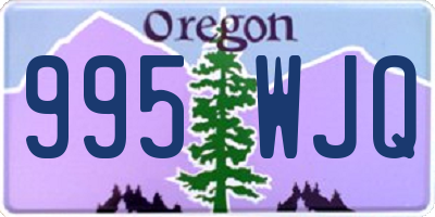 OR license plate 995WJQ