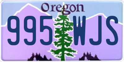 OR license plate 995WJS