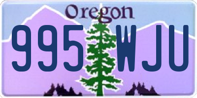 OR license plate 995WJU