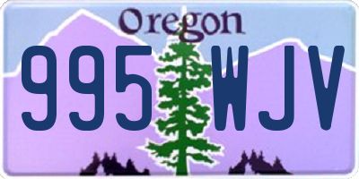 OR license plate 995WJV