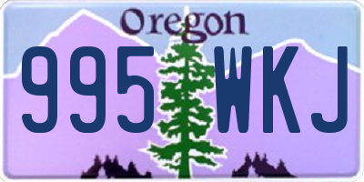 OR license plate 995WKJ