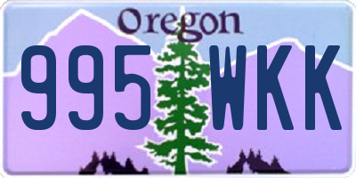 OR license plate 995WKK
