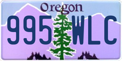 OR license plate 995WLC