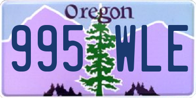 OR license plate 995WLE