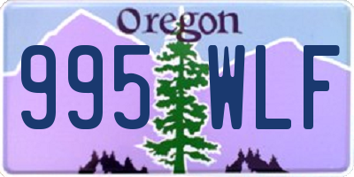 OR license plate 995WLF
