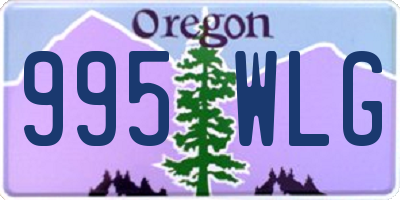OR license plate 995WLG