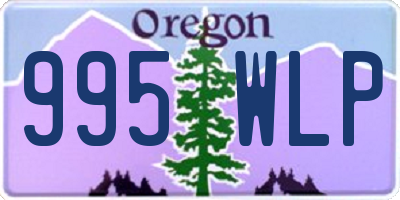 OR license plate 995WLP