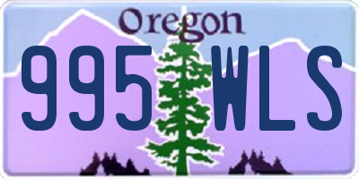 OR license plate 995WLS