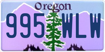 OR license plate 995WLW