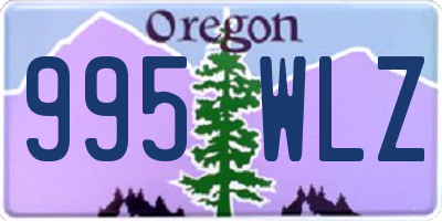OR license plate 995WLZ