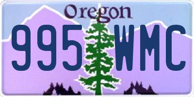 OR license plate 995WMC
