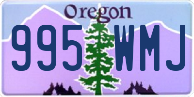 OR license plate 995WMJ