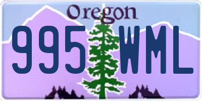 OR license plate 995WML