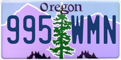 OR license plate 995WMN