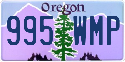 OR license plate 995WMP