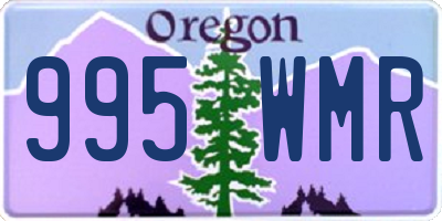 OR license plate 995WMR