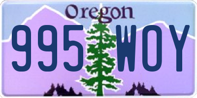 OR license plate 995WOY