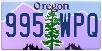OR license plate 995WPQ