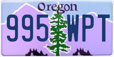 OR license plate 995WPT