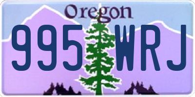 OR license plate 995WRJ