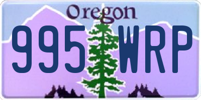 OR license plate 995WRP