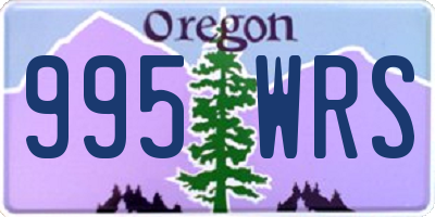 OR license plate 995WRS