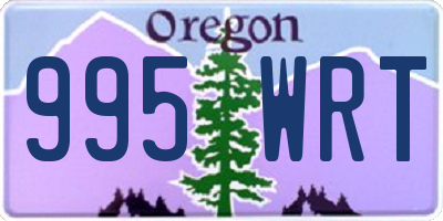 OR license plate 995WRT