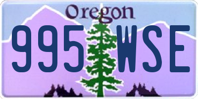 OR license plate 995WSE