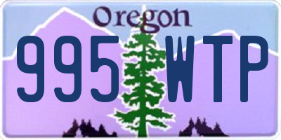 OR license plate 995WTP