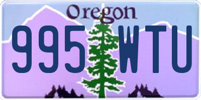 OR license plate 995WTU