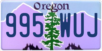 OR license plate 995WUJ