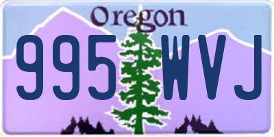 OR license plate 995WVJ