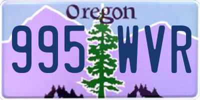 OR license plate 995WVR