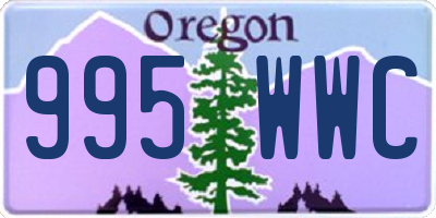 OR license plate 995WWC